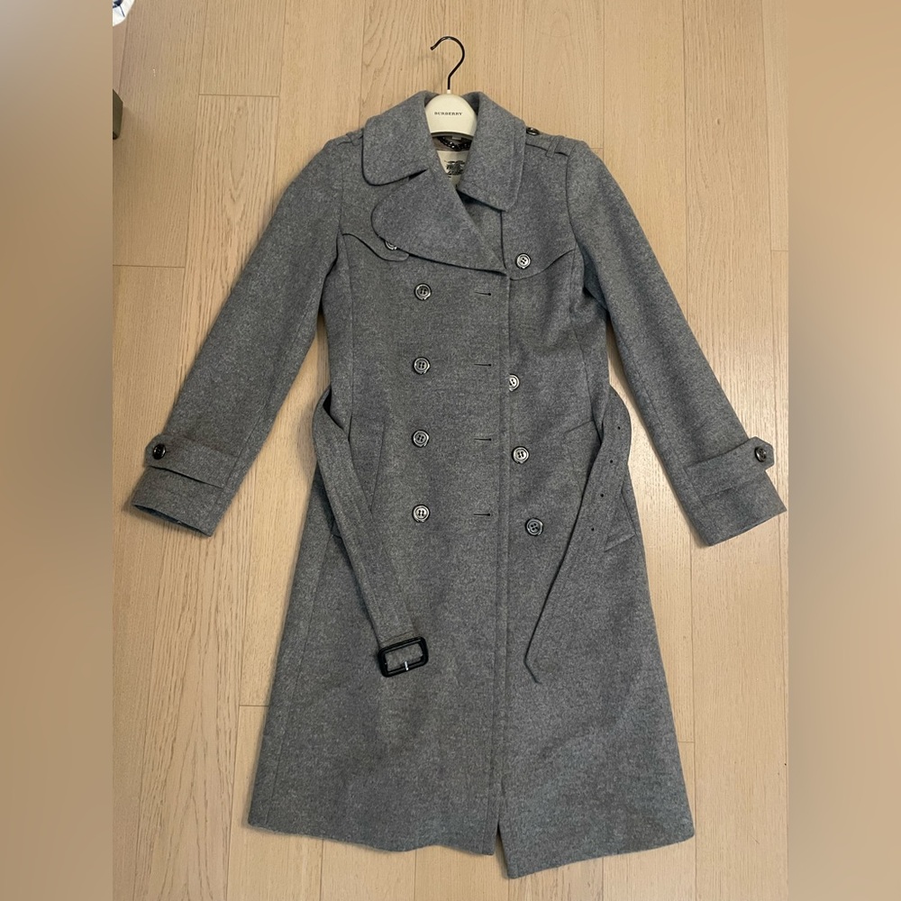 Burberry Wool and Cashmere Trench Coat